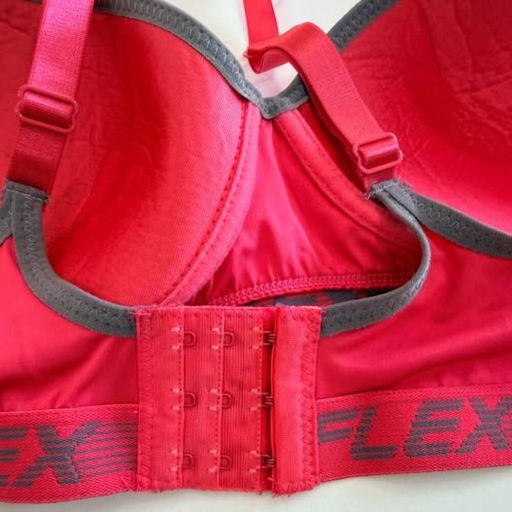 Bra Reflex 3X Molded Cup Sports Bra – Pink/Gray C7345 - Picture 7 of 7
